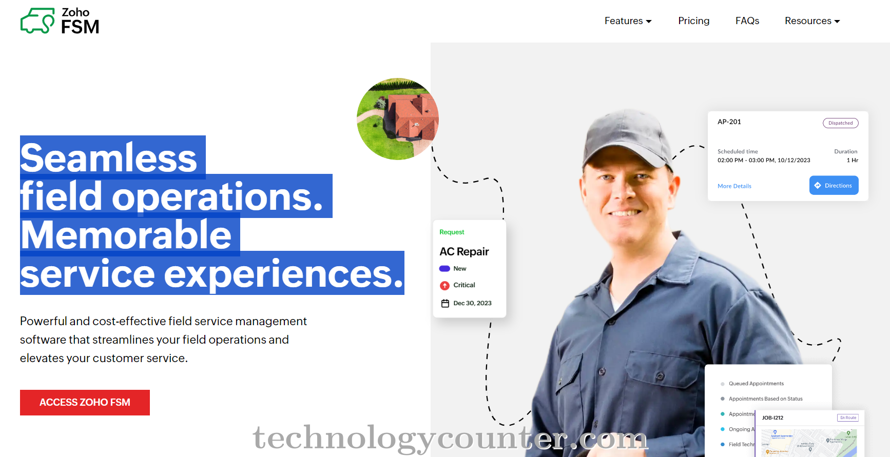 Zoho FSM Screenshots