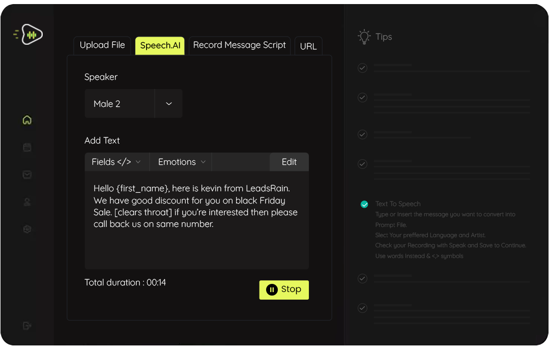 Voicesend Screenshots