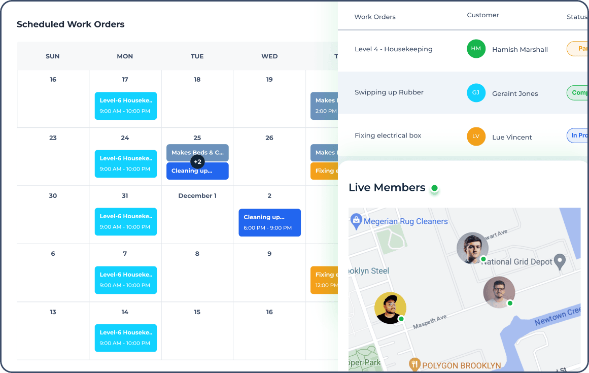 FieldServicely Screenshots