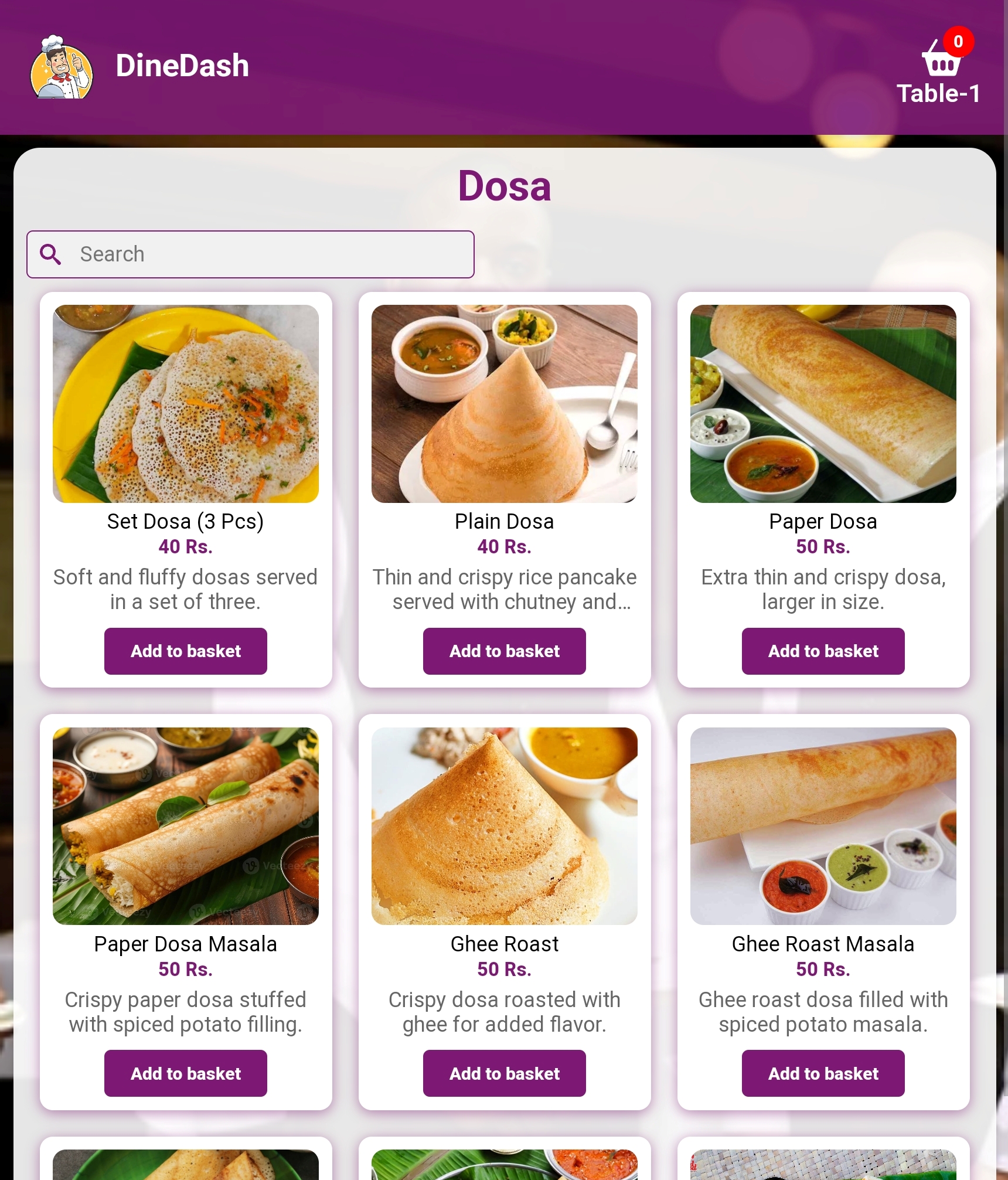 DineDash POS Screenshots