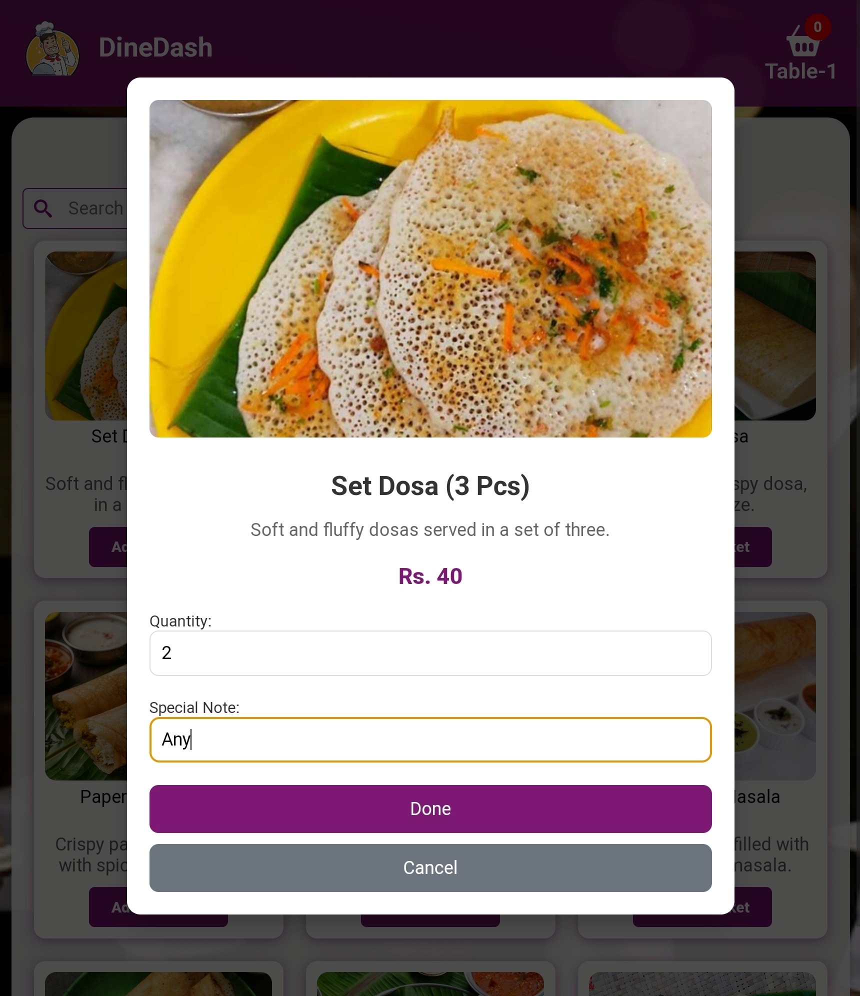DineDash POS Screenshots