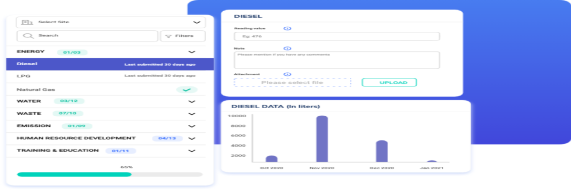 Updapt ESG Screenshots