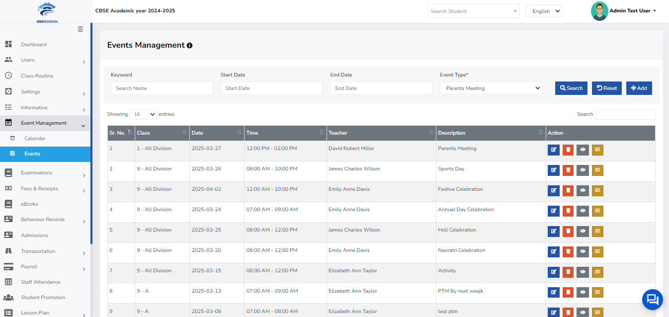 OneSchool Screenshots