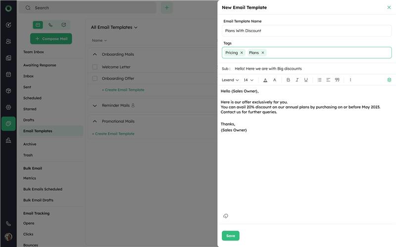 Twozo CRM Screenshots