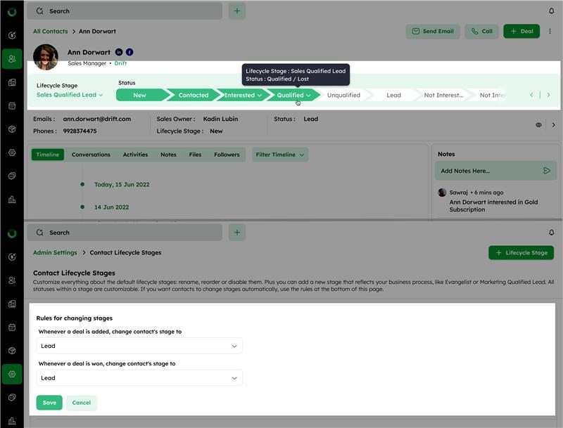 Twozo CRM Screenshots