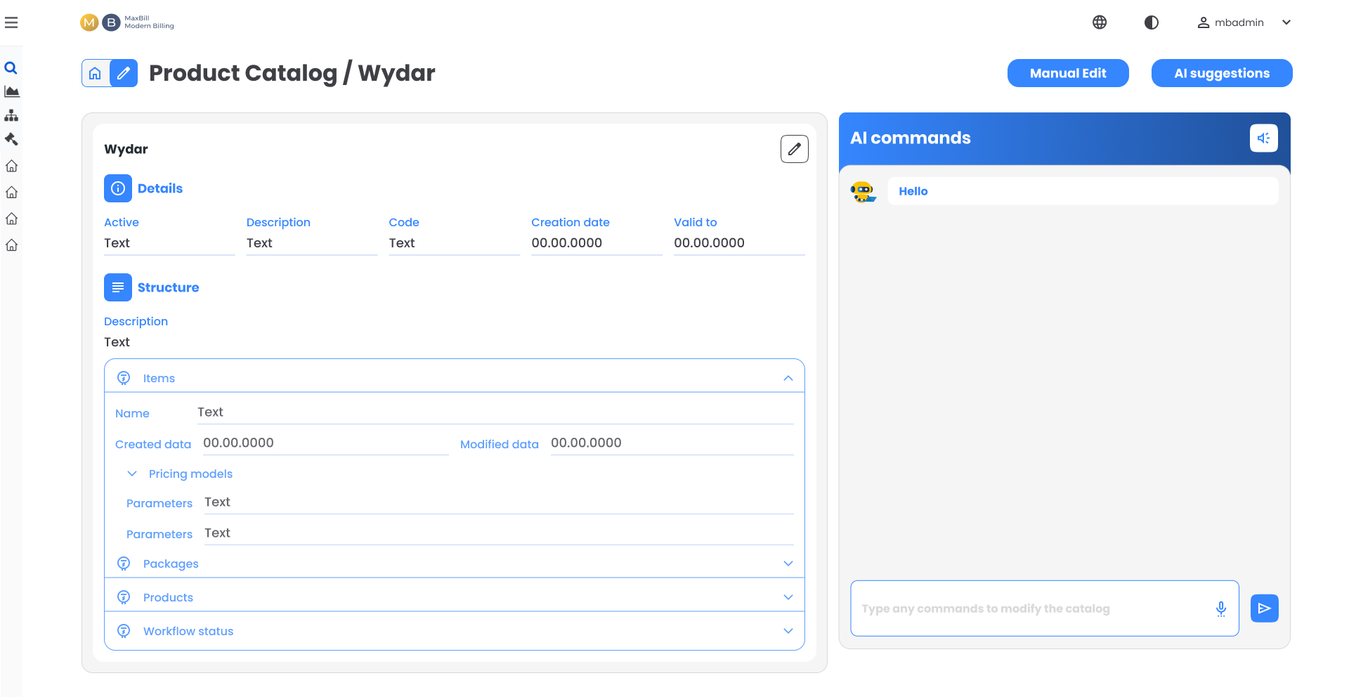 MaxBill AI Billing Screenshots