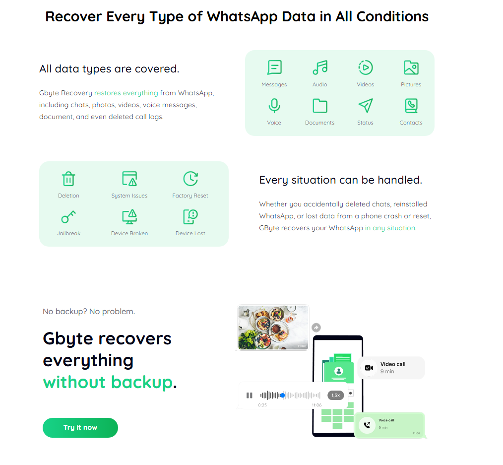 Gbyte Recovery Screenshots