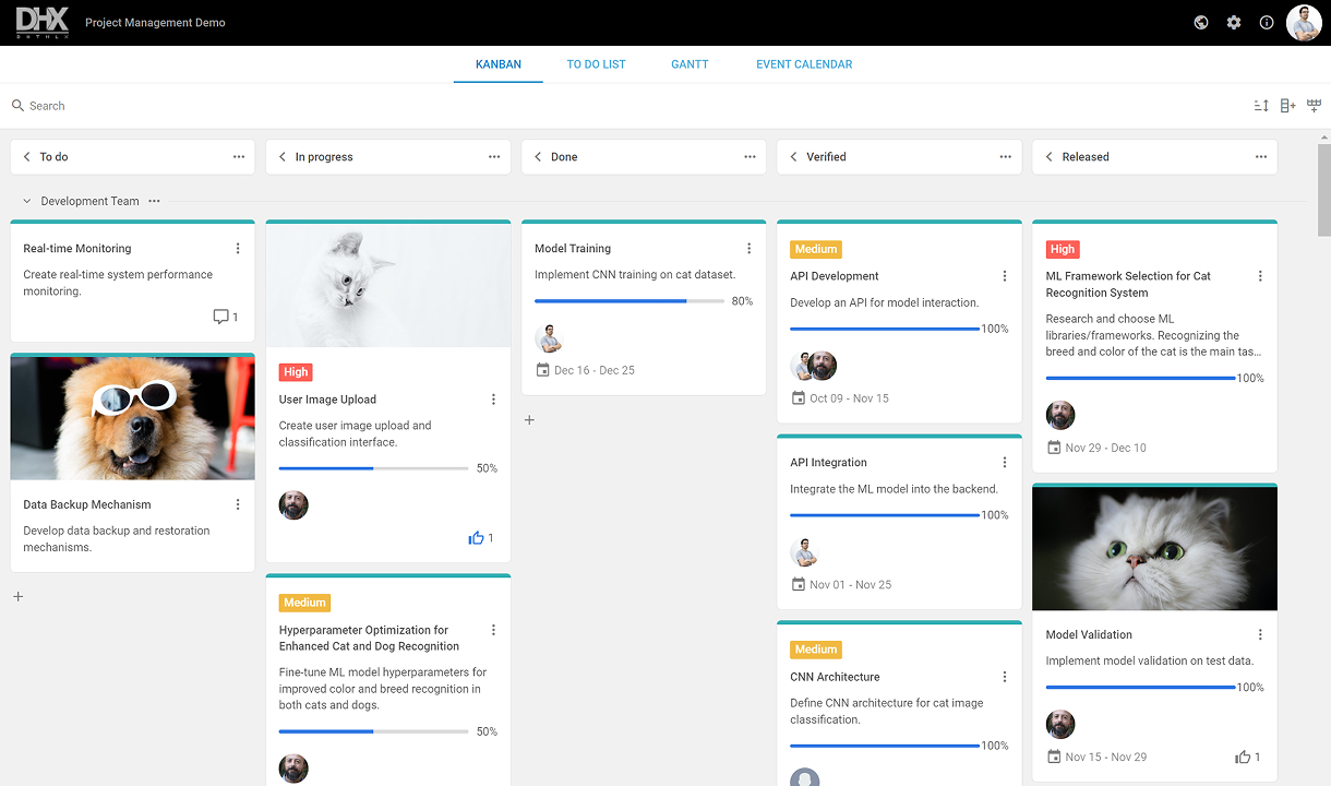 DHTMLX Screenshots