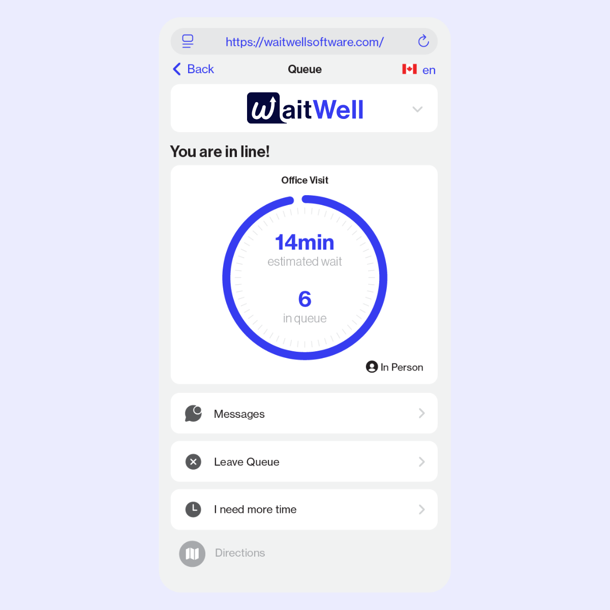 WaitWell Screenshots