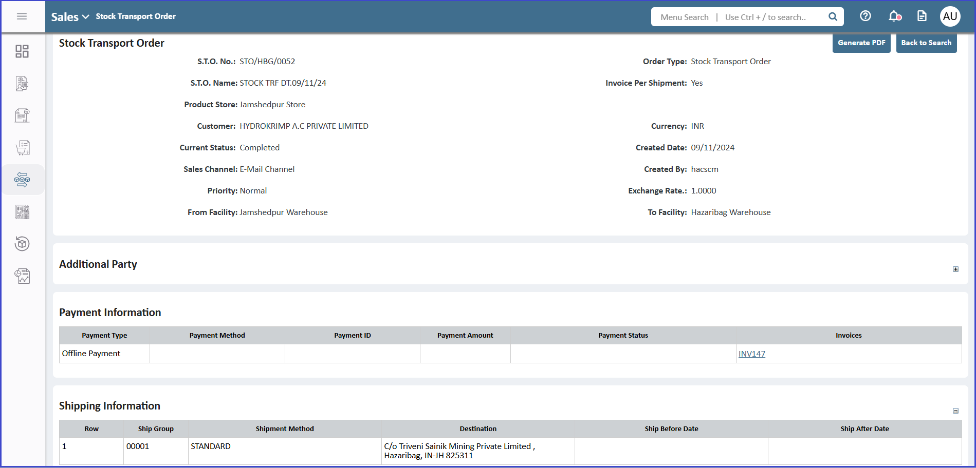 CREST ERP Screenshots
