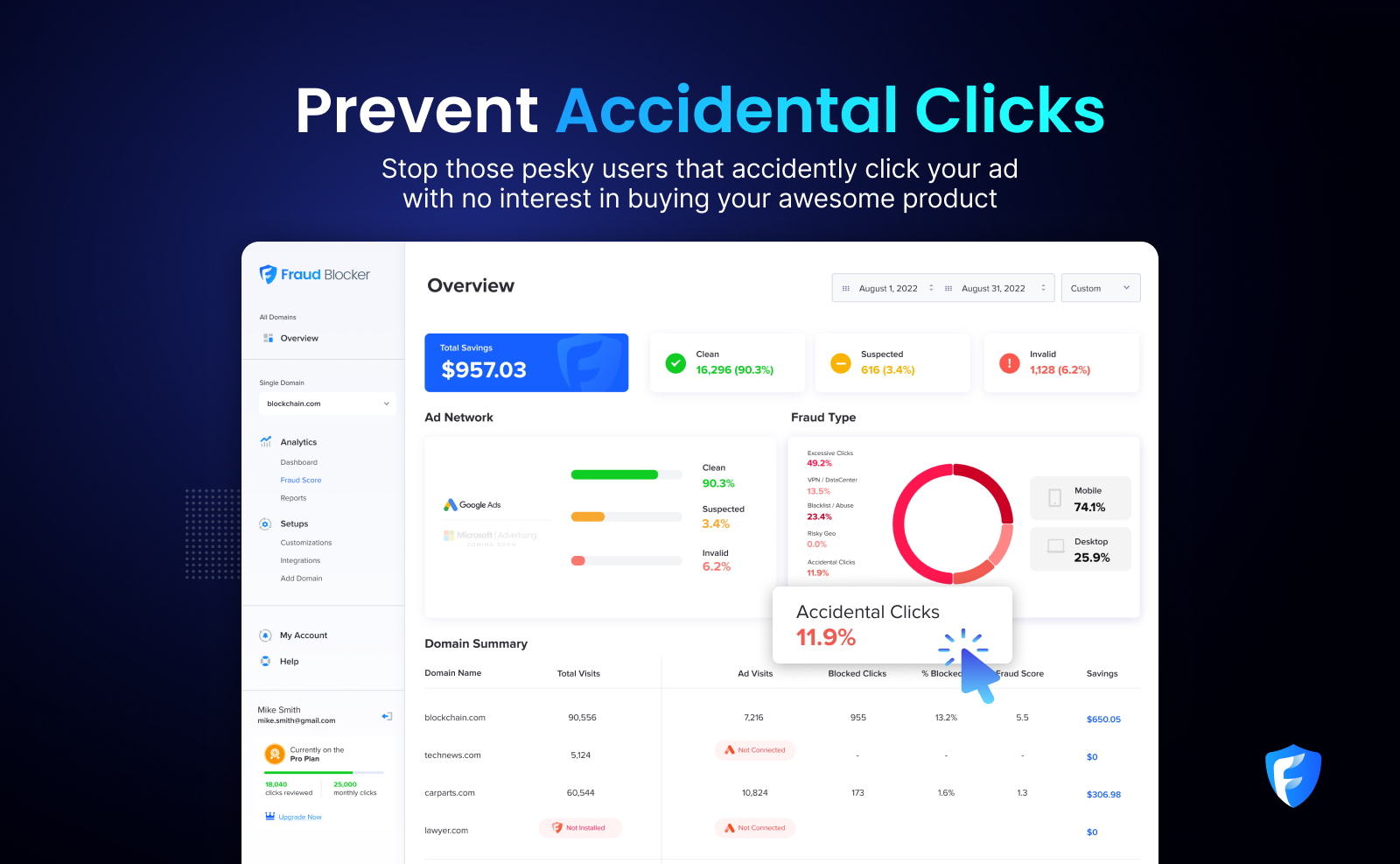 Fraud Blocker Screenshots