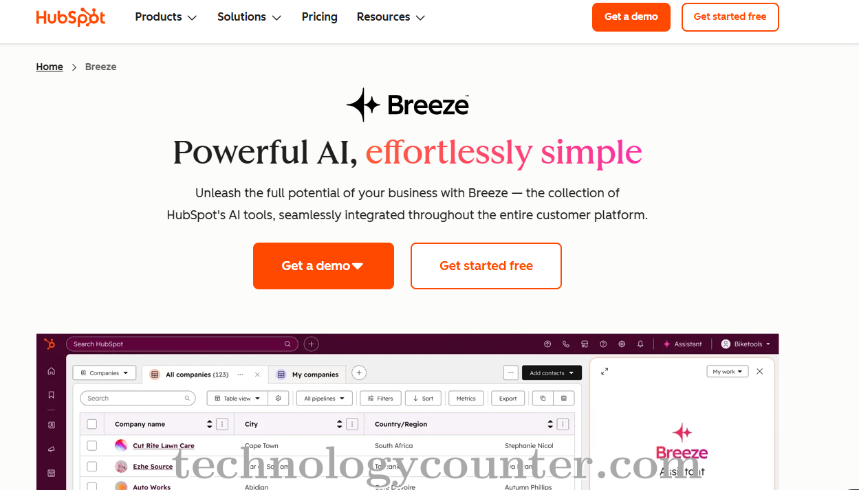 HubSpot AI Screenshots