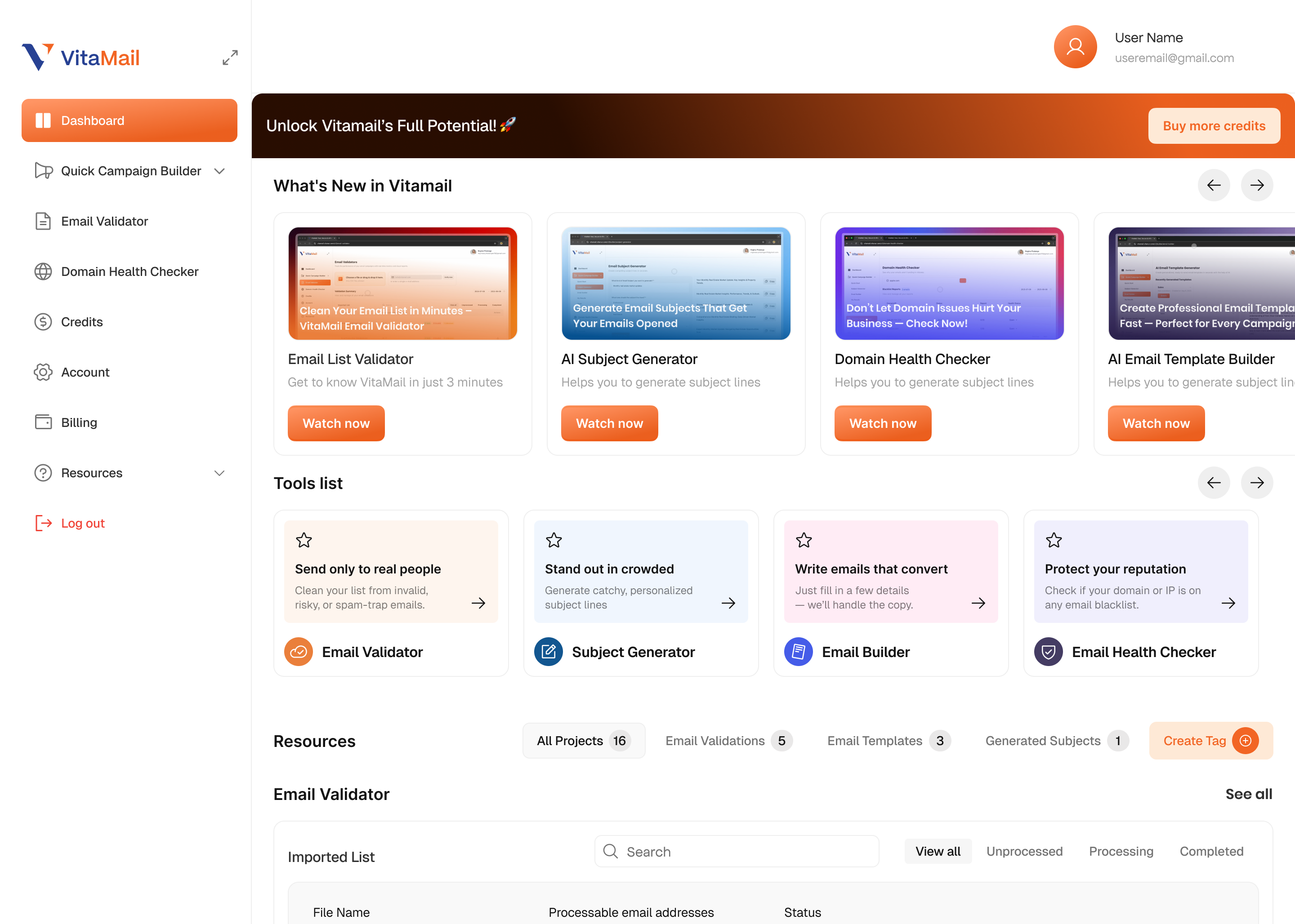 VitaMail Screenshots