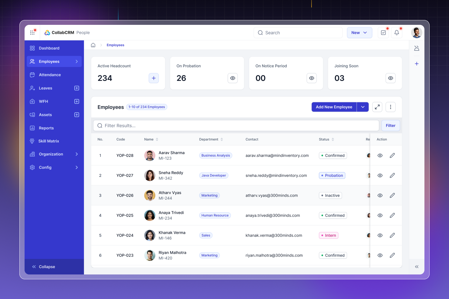 CollabCRM Screenshots
