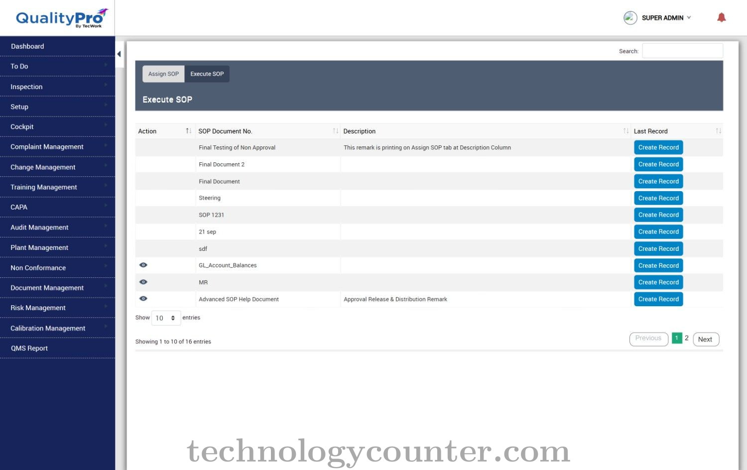 QualityPro by TecWork Screenshots