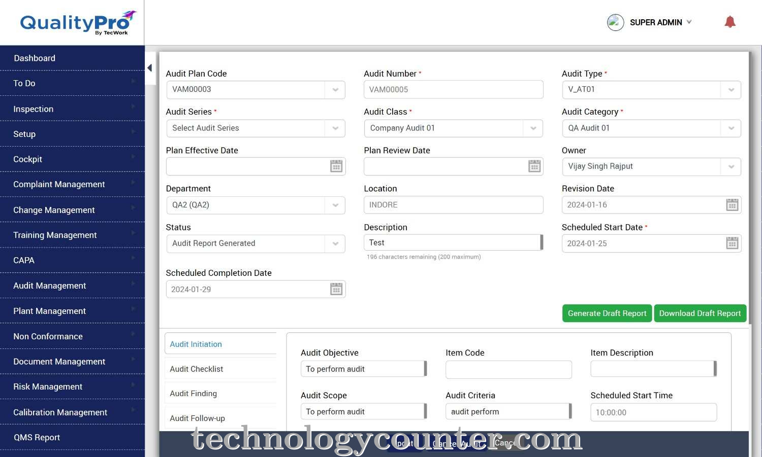 QualityPro by TecWork Screenshots