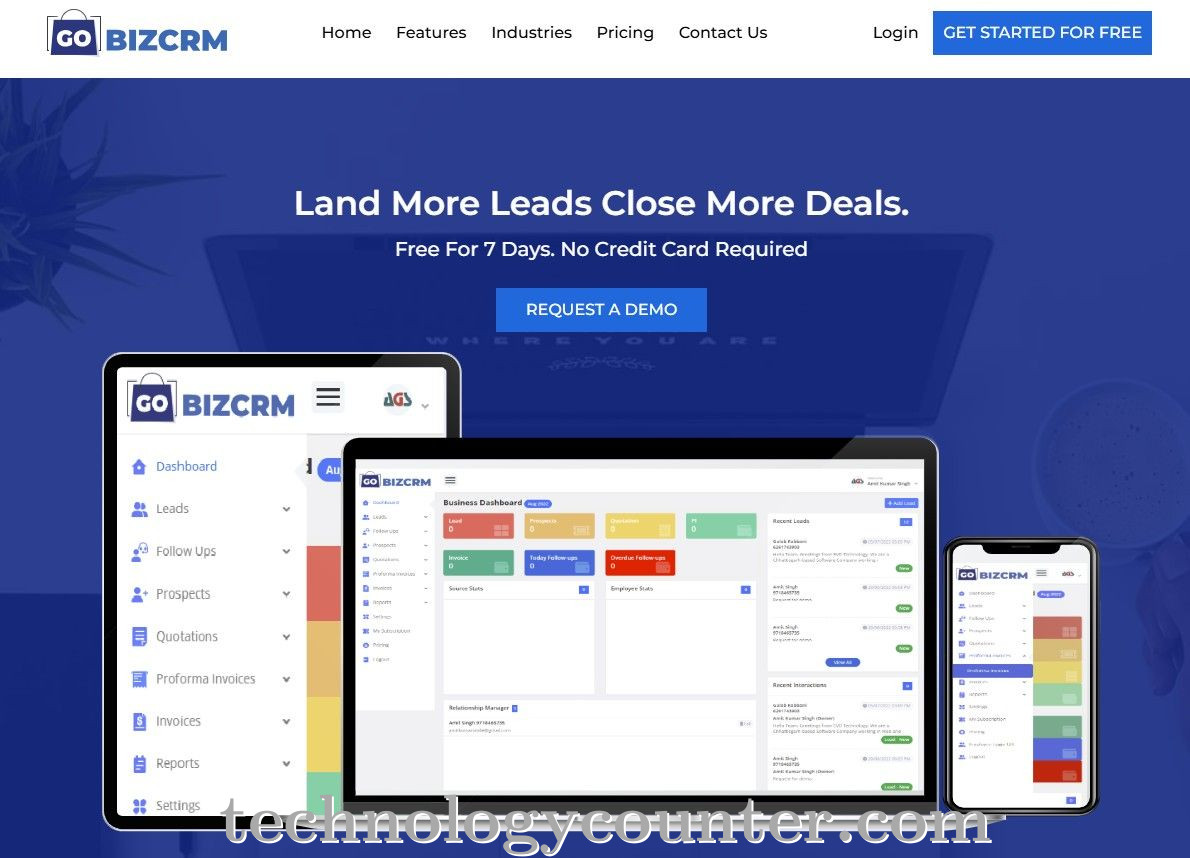 Gobizcrm Screenshots