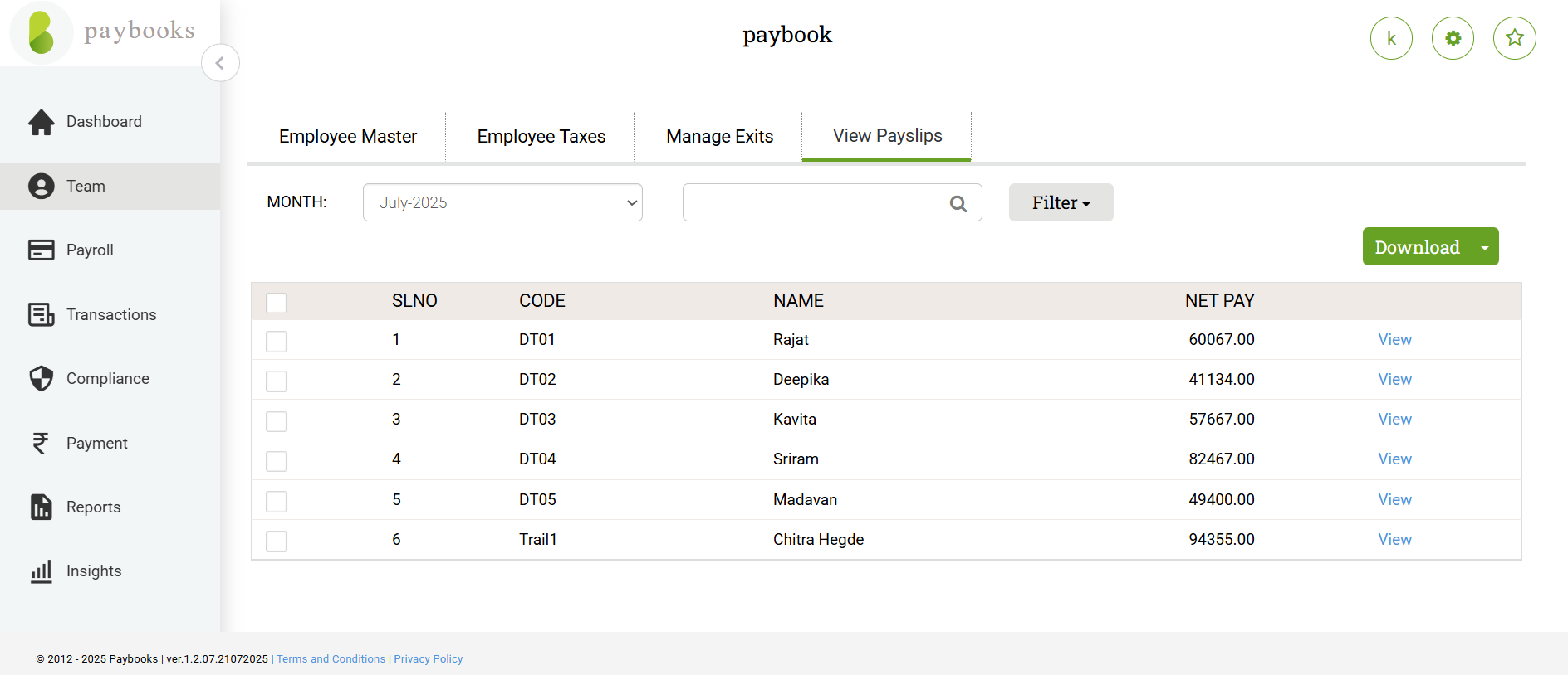 Paybooks Screenshots