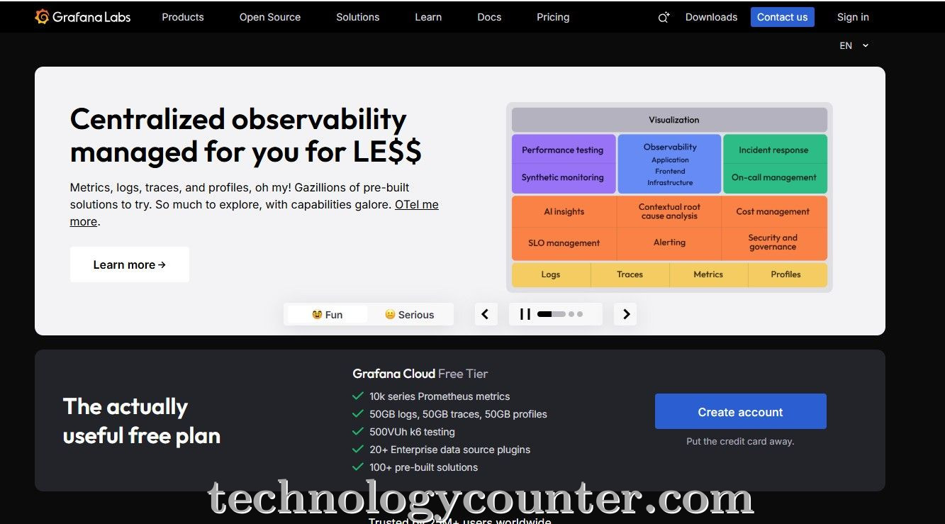 Grafana Labs Screenshots