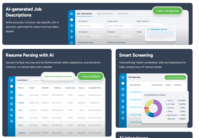 BizHire Screenshots