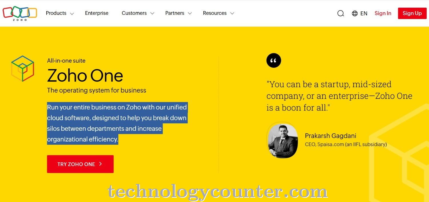 Zoho One Screenshots