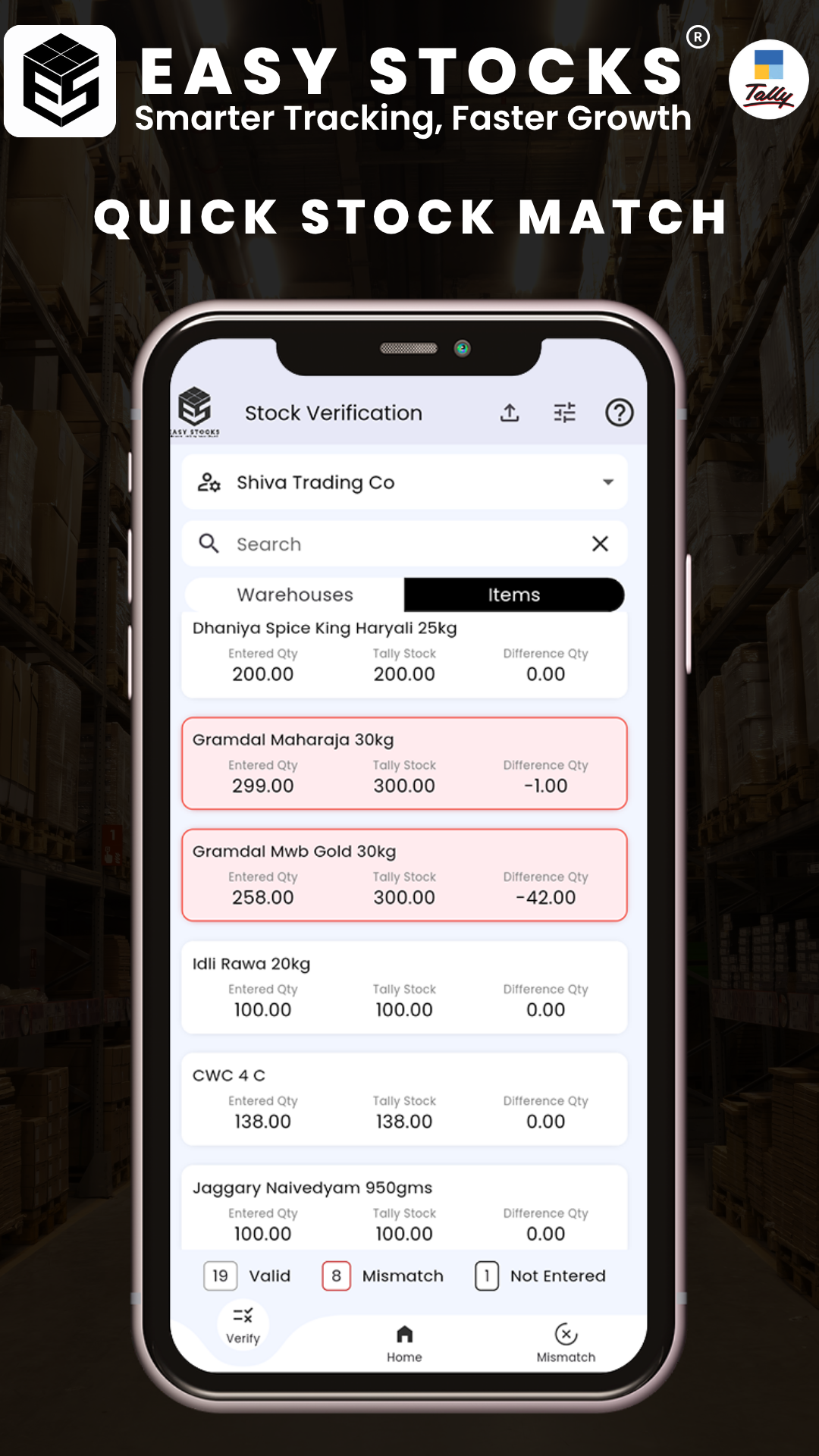 Easy Stocks Inventory Screenshots