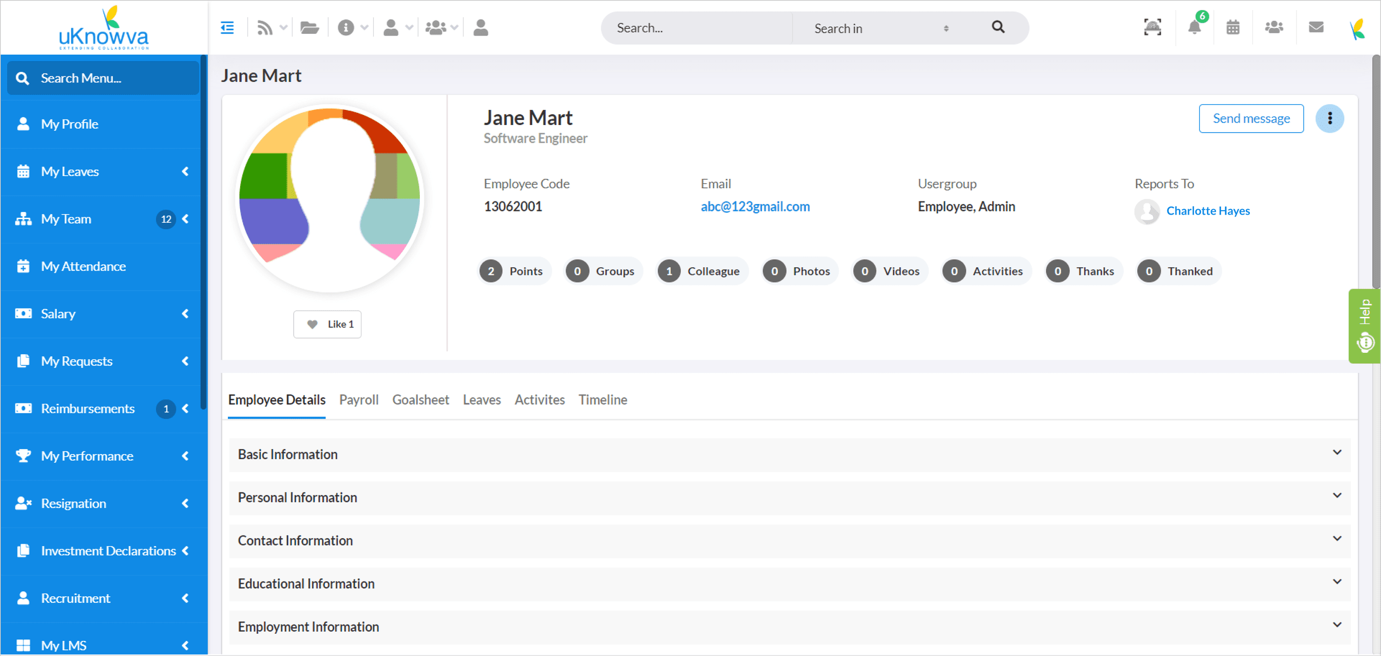 uKnowva HRMS Screenshots