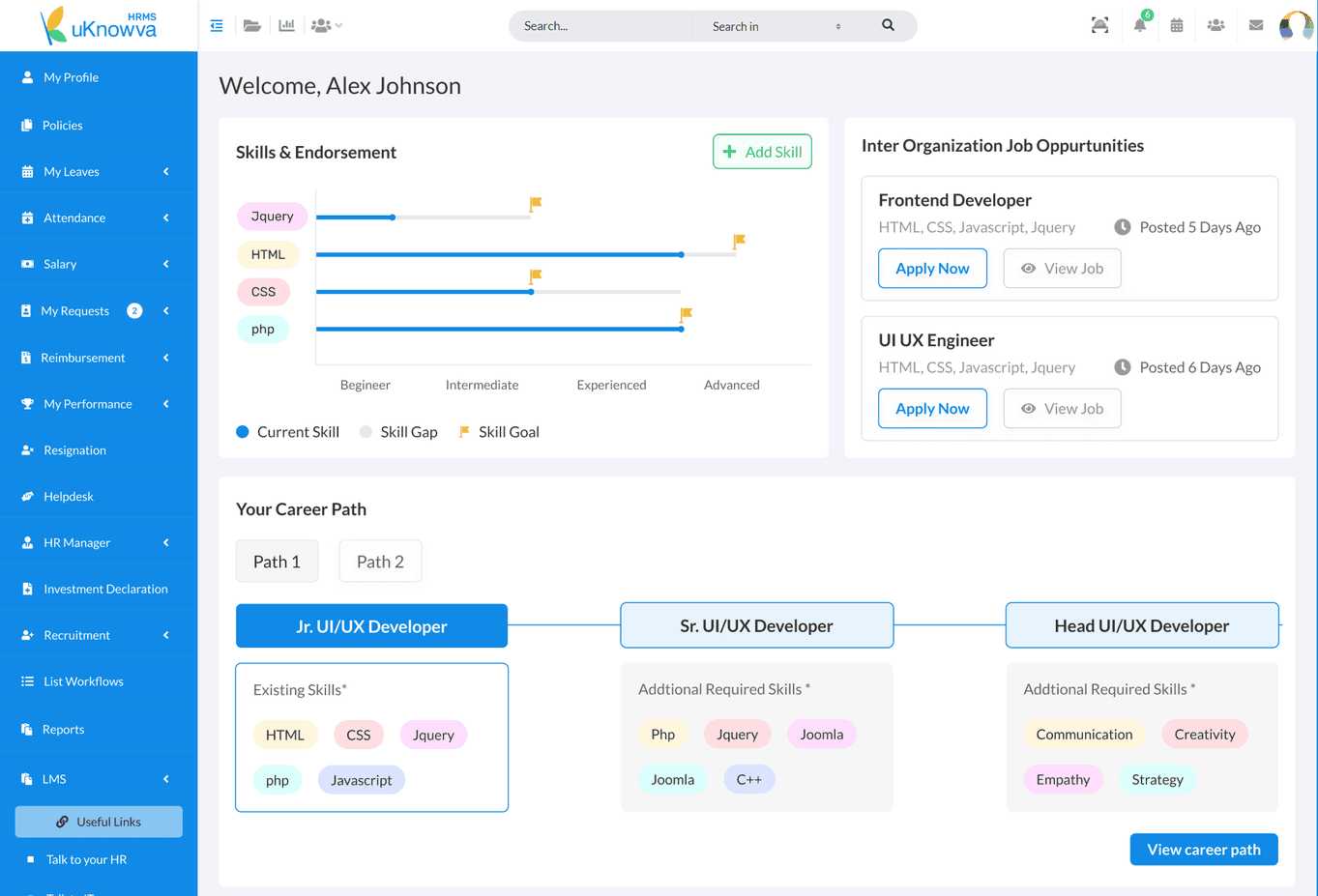 uKnowva HRMS Screenshots