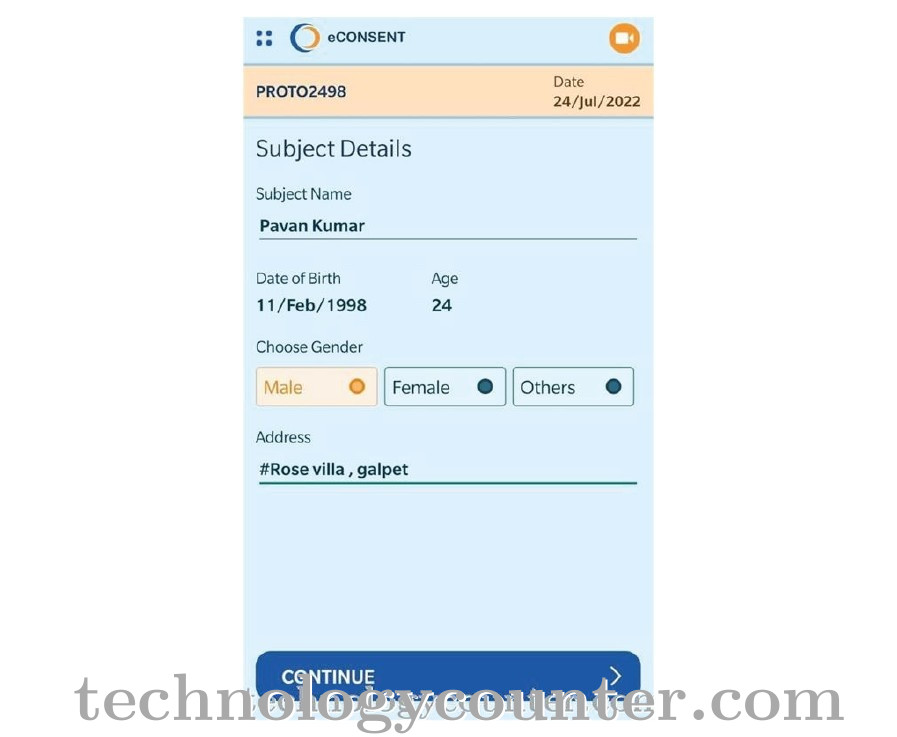 Clinion eCOA Screenshots