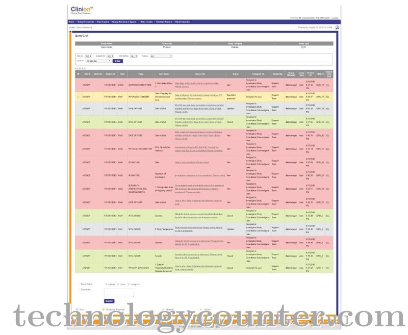 Clinion EDC Screenshots