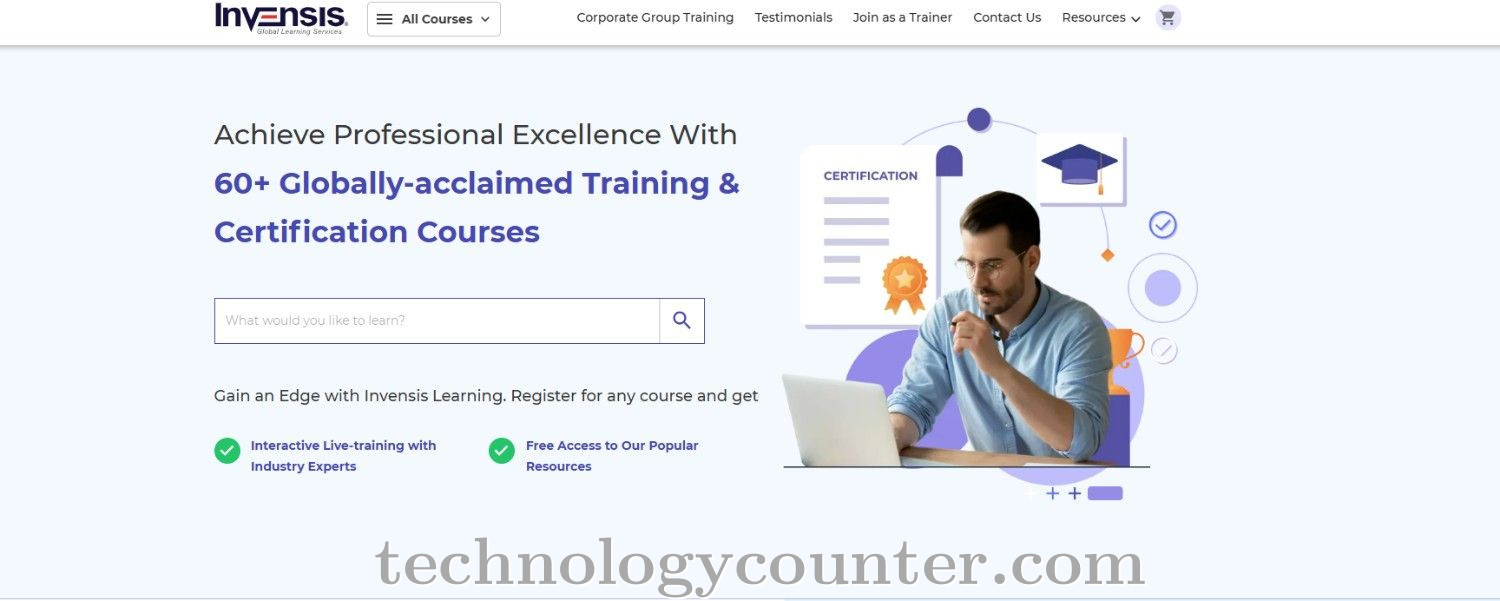 Invensis Learning Screenshots