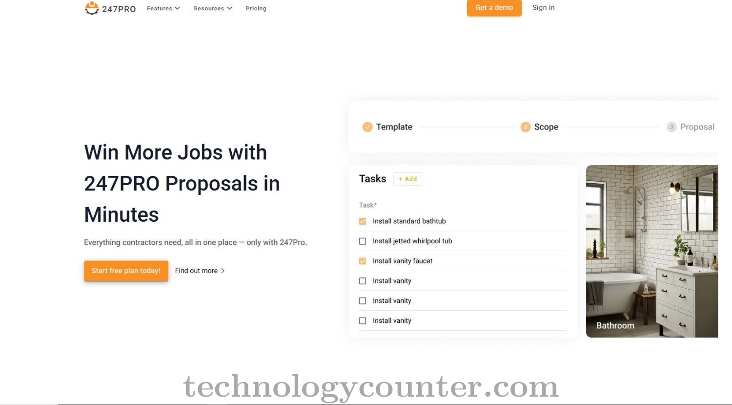 247PRO Estimator Screenshots