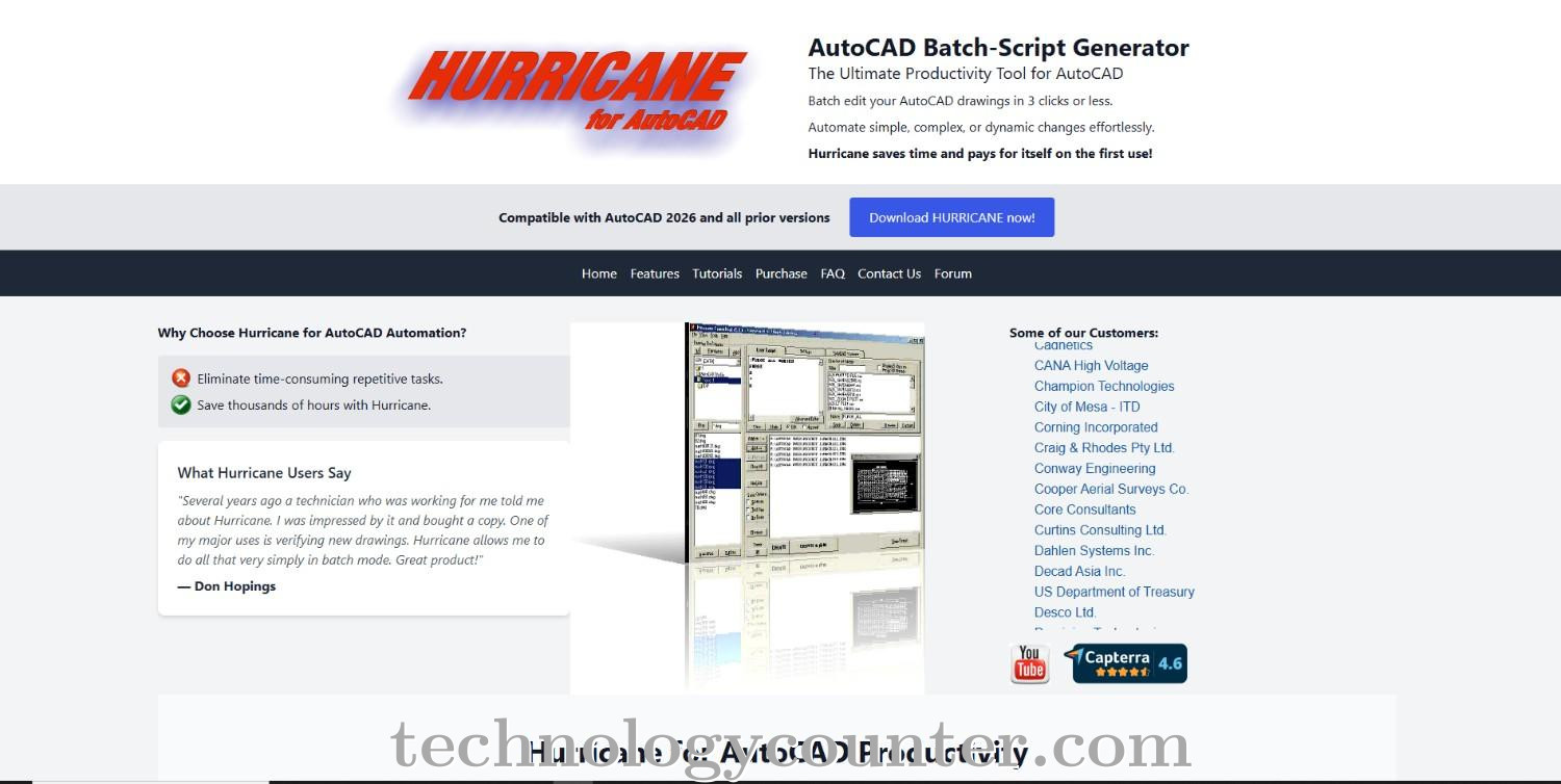 Hurricane for AutoCAD Screenshots