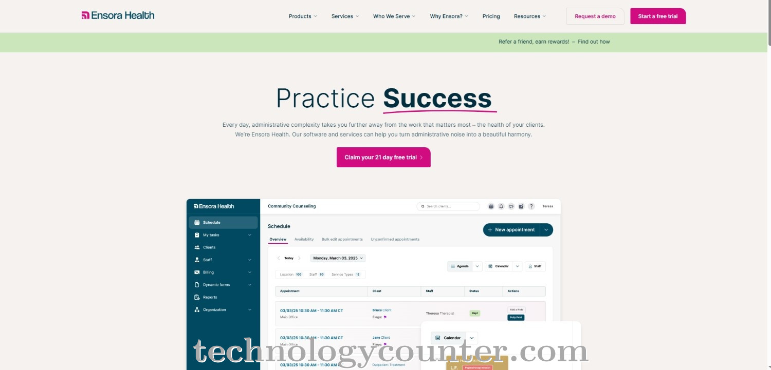Clinic Controller Screenshots