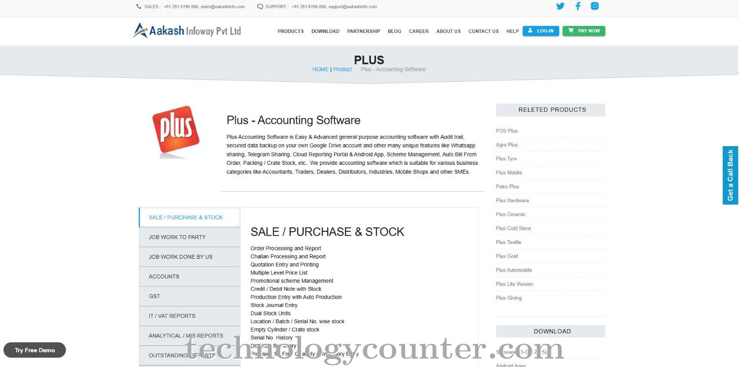 Plus Accounting Screenshots