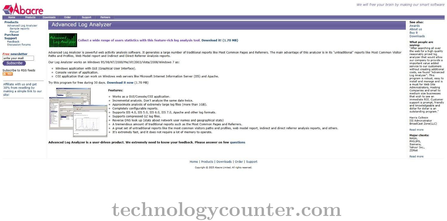 Advanced Log Analyzer Screenshots