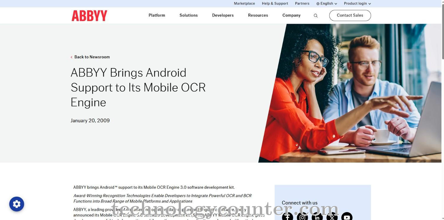 ABBYY Mobile OCR Engine Screenshots