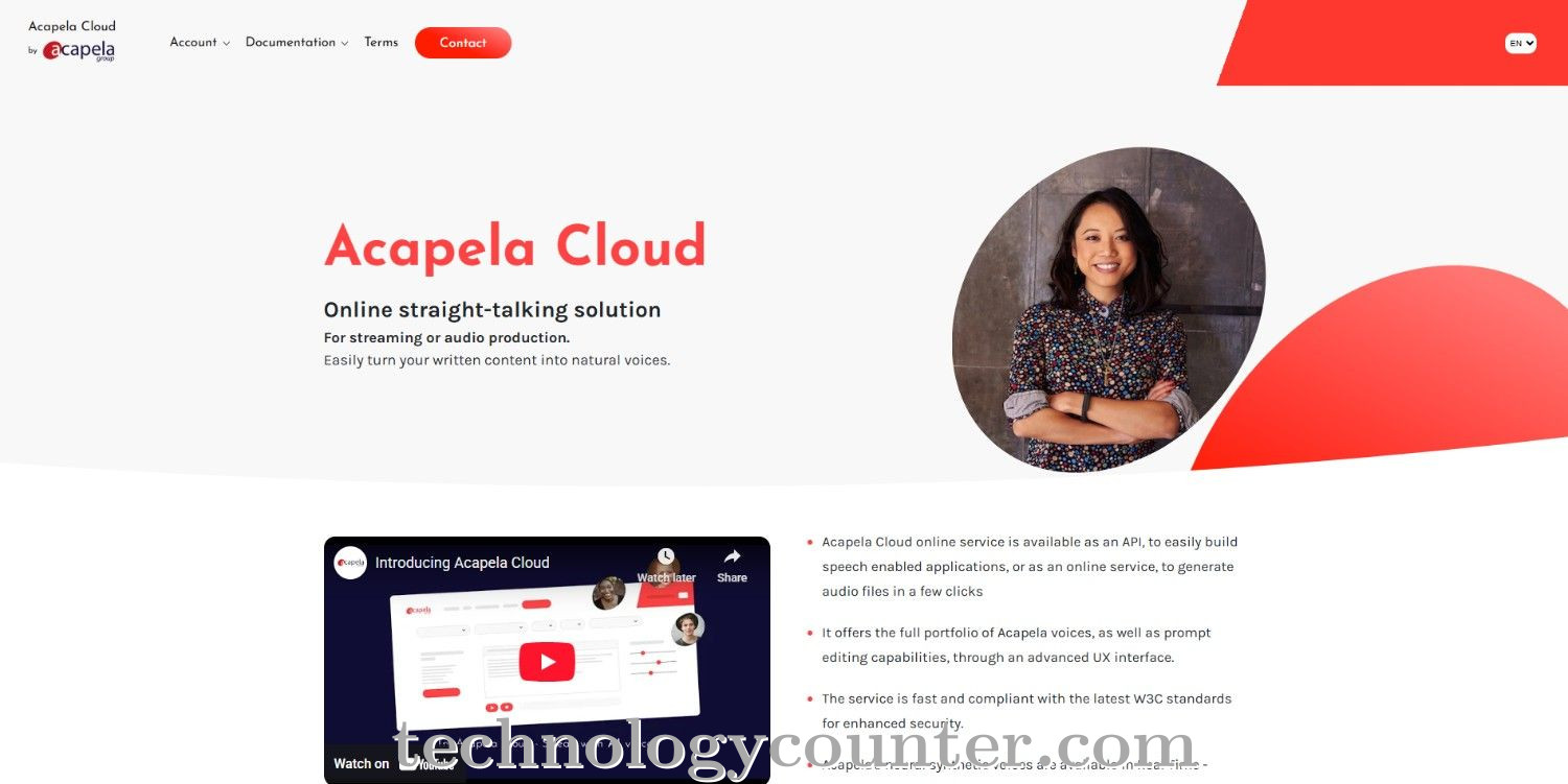 Acapela Cloud Screenshots