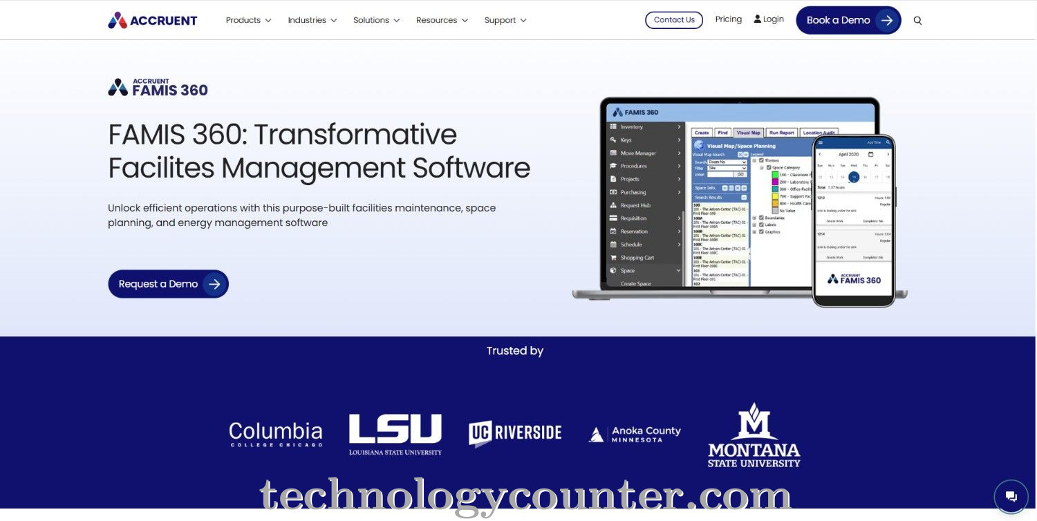 Accruent FAMIS 360 Screenshots