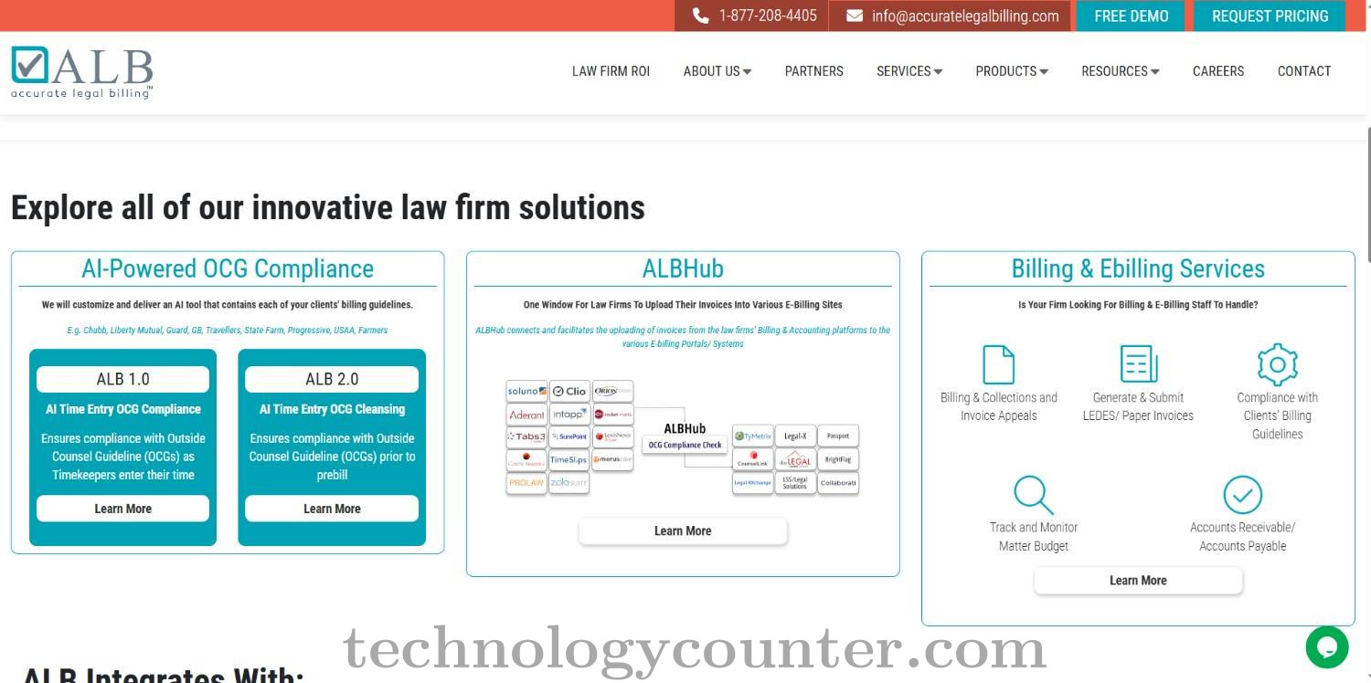 Accurate Legal Billing Screenshots