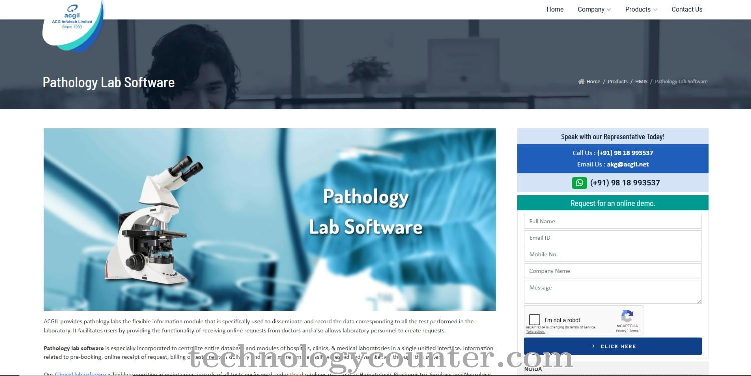 ACGIL Pathology Lab Screenshots