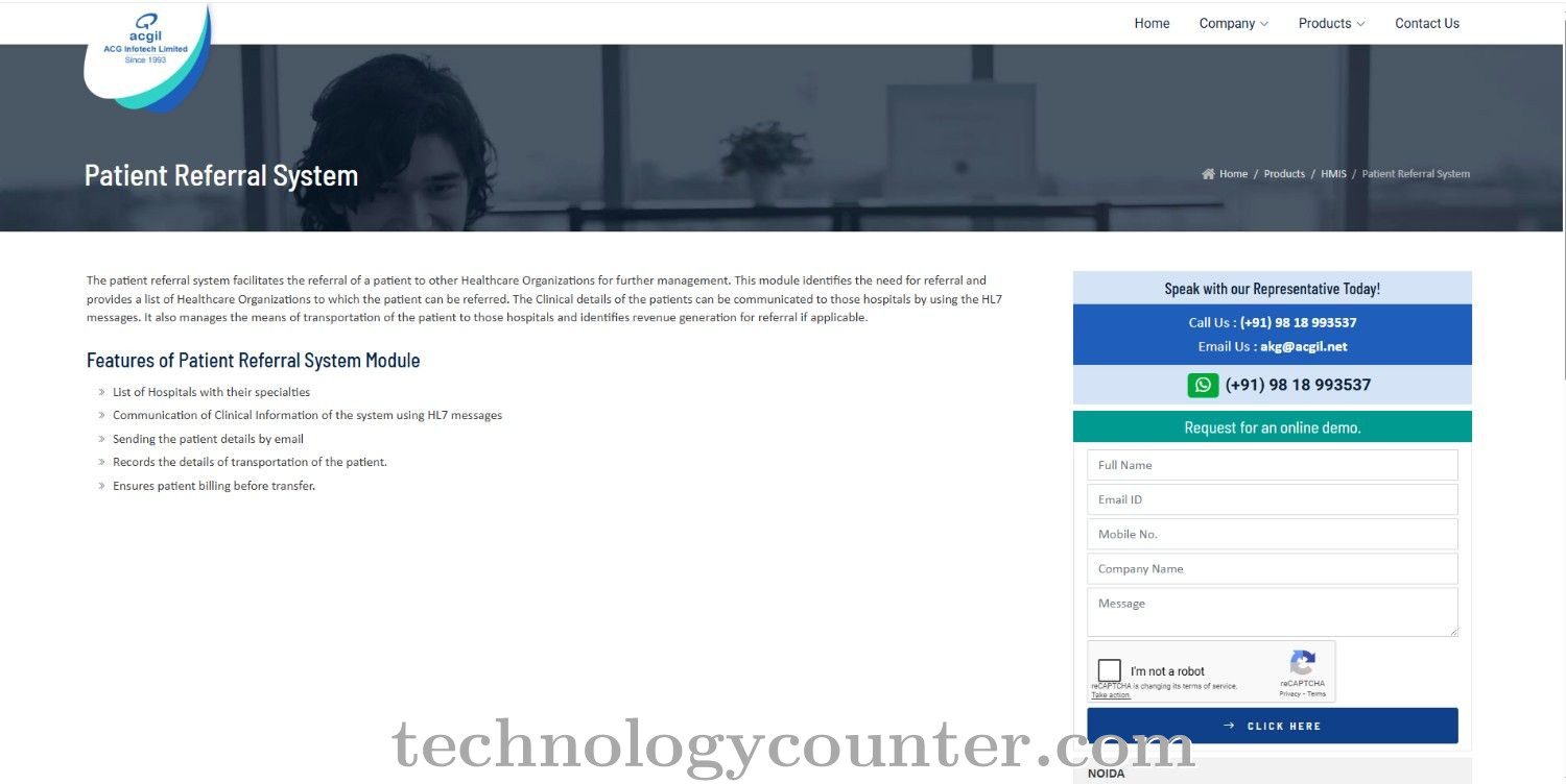 ACGIL Referral Screenshots