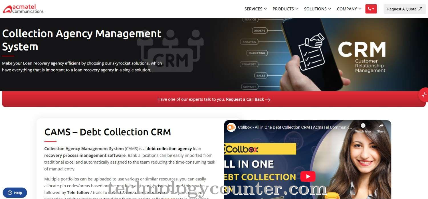 Collbox CAMS Screenshots