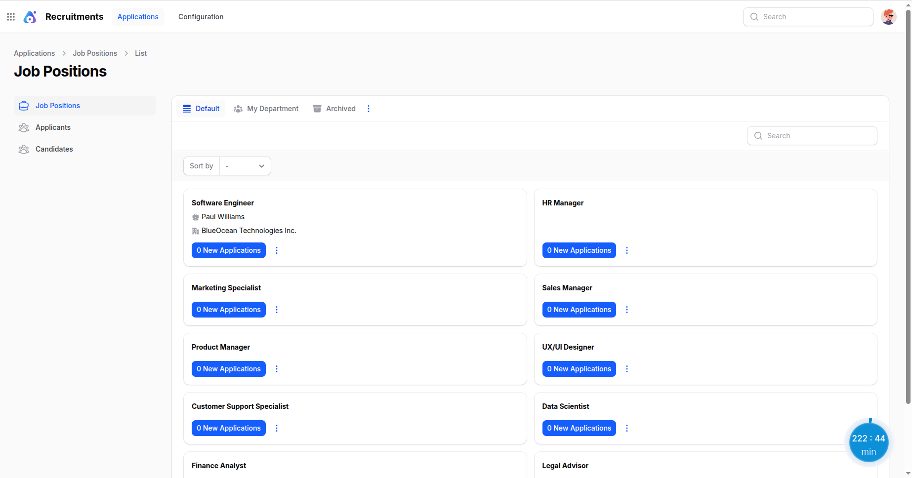 Aureus ERP Screenshots
