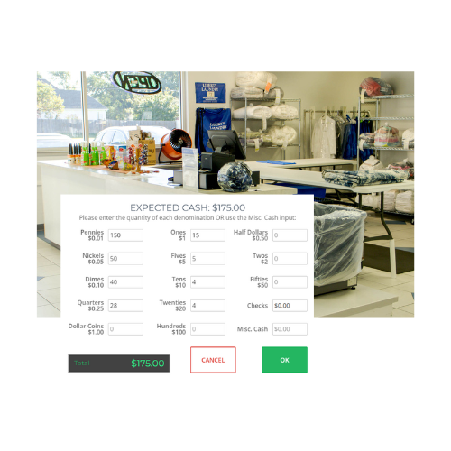 Wash Dry Fold POS Screenshots