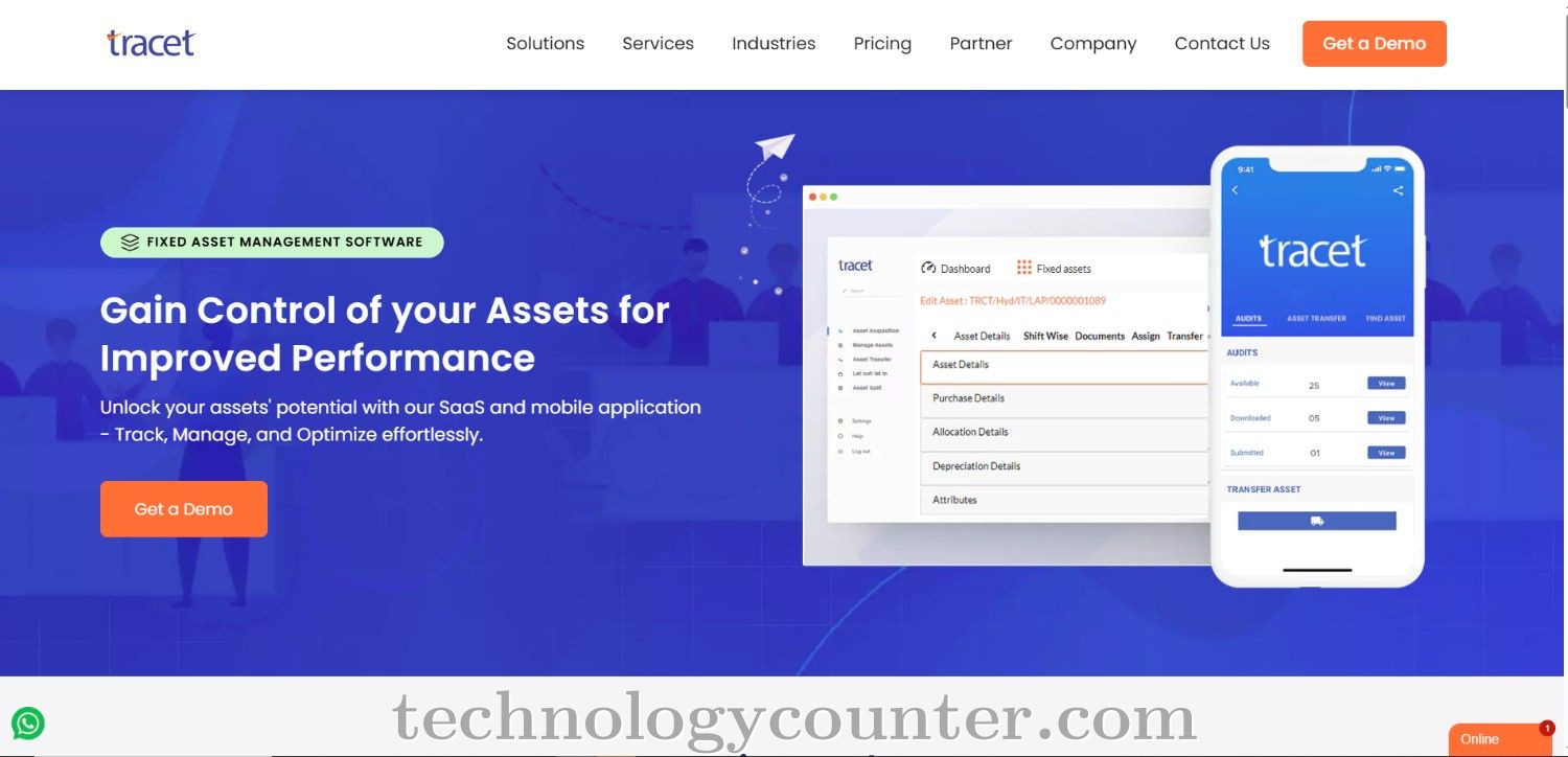 Tracet - Fixed Asset Management Screenshots