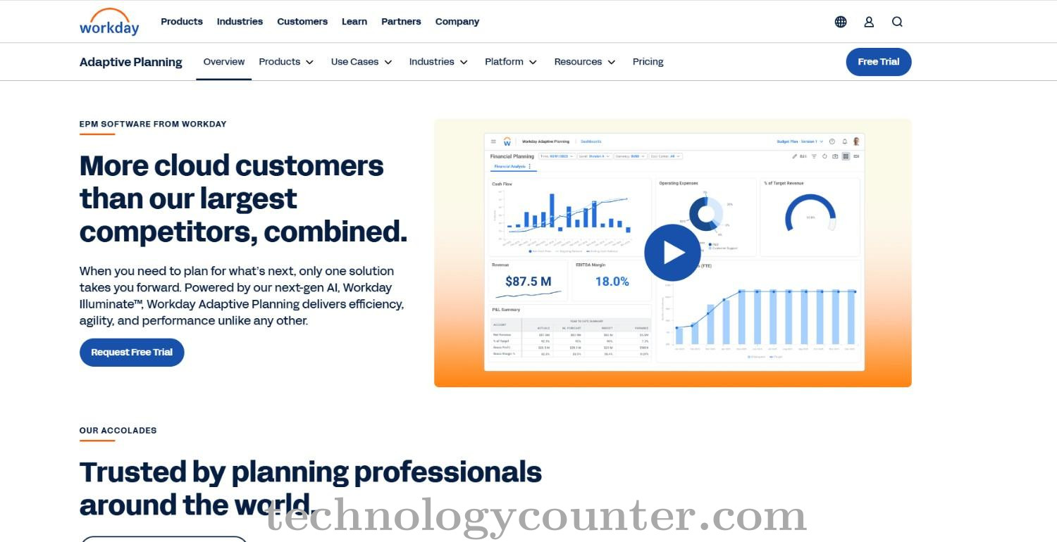 Adaptive Planning Screenshots