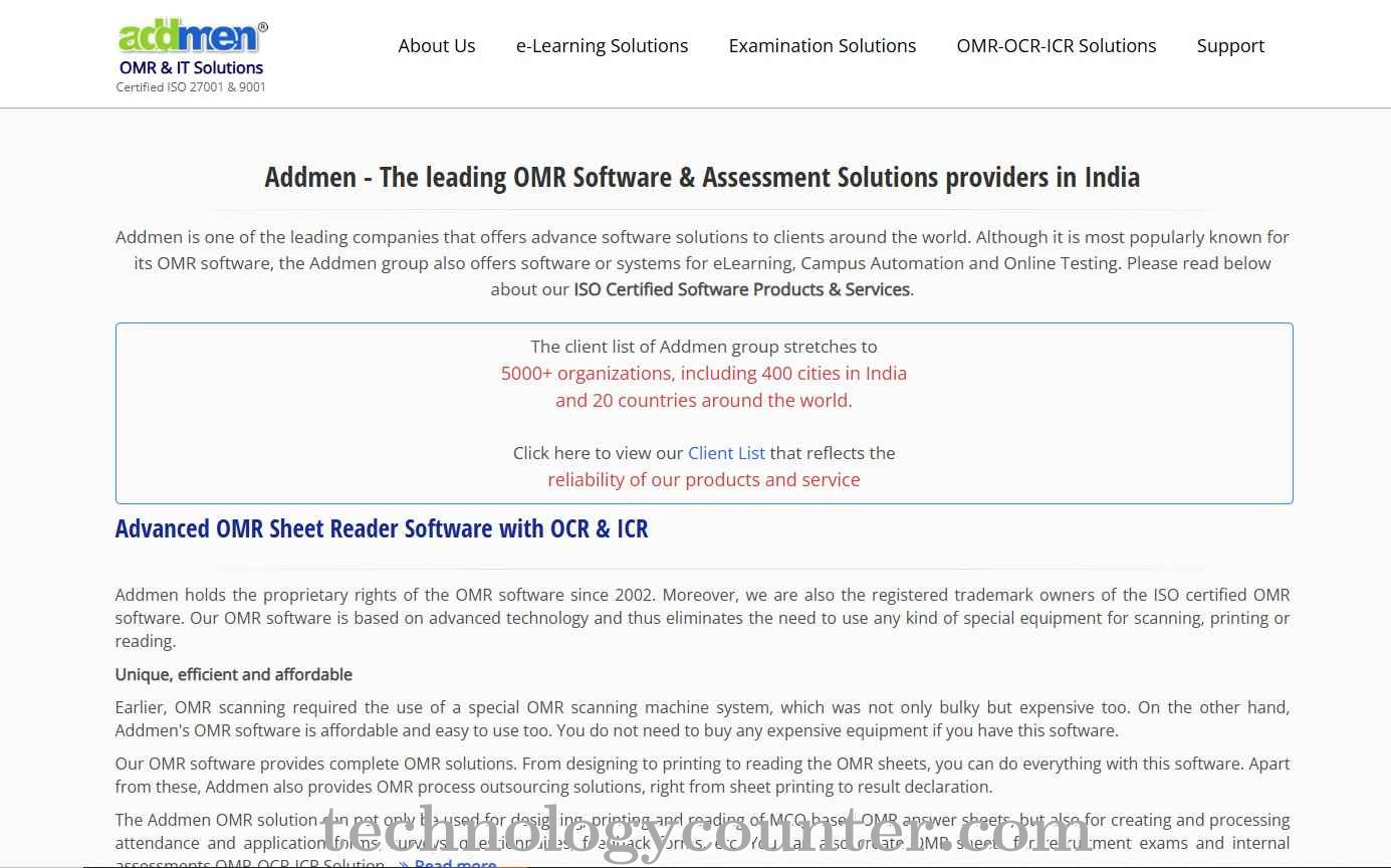 Addmen Online Exam