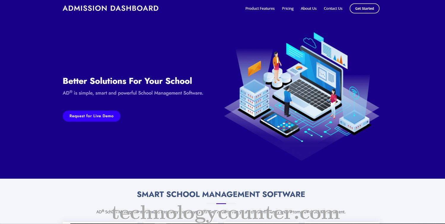 Admission Dashboard Screenshots