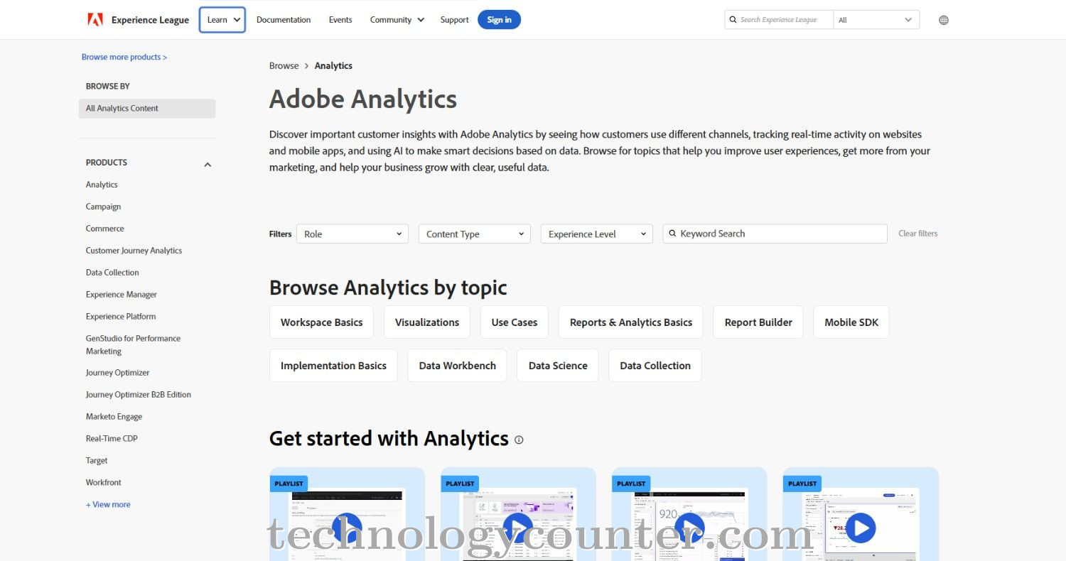 Adobe Analytics Screenshots